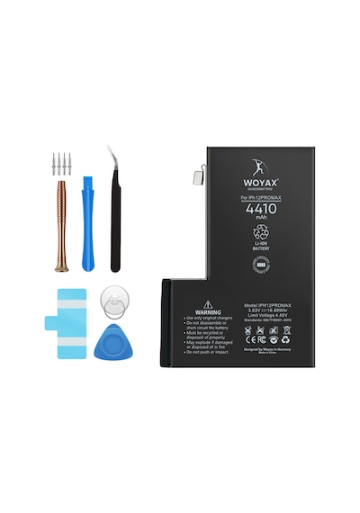 Apple Uyumlu iPhone 12 Pro Max Batarya 4410mAh Woyax Premium Batarya