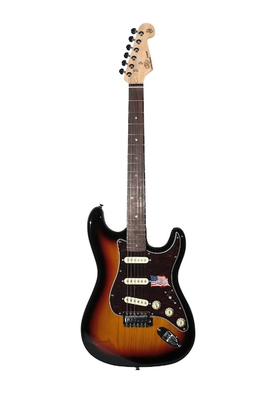 Sx Sst/ash/r/3ts Ash Wood Elektro Gitar 3 Tone Sunburst