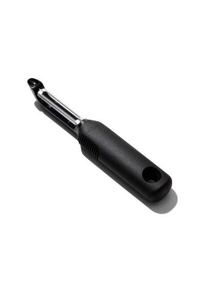 Good Grips Paslanmaz Çelik Tırtıklı Bıçaklı Sebze Soyma Aleti, Siyah