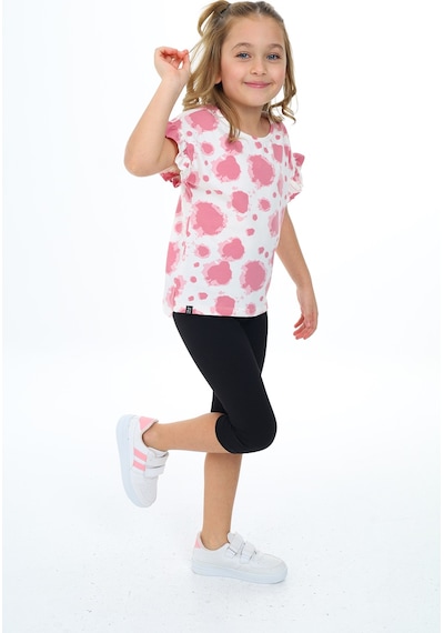 Toontoy Kids Toontoy Kız Çocuk Batikli Kaprili Takım Gül Kurusu