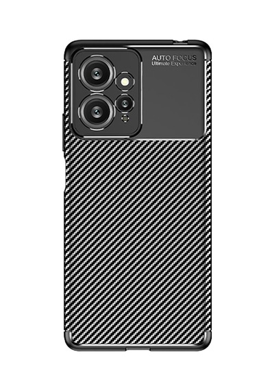 Xiaomi Redmi Note 12 4g Kılıf Karbon Görünümlü Silikon Kamera Korumalı Üstün Koruma Pazarplus Siyah