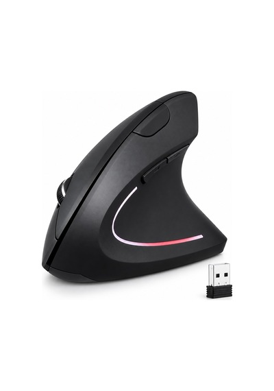Sessiz Click Kablosuz Ergonomik Dikey Mouse Bluetooth 2.4 Ghz Usb Çift Cihaz Geçişli Dpi -