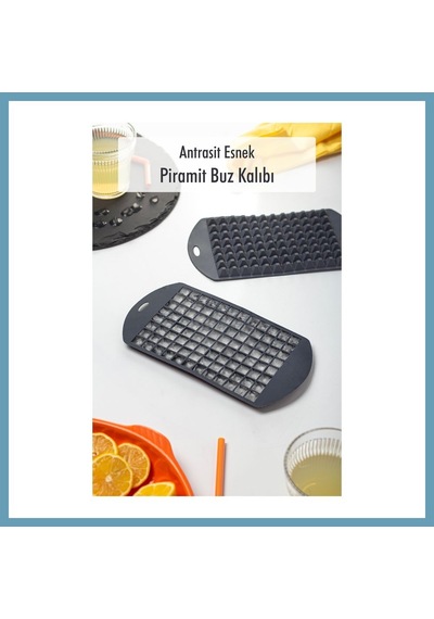 Bezos Antrasit Piramit Buz Kalıbı 13 24 2 Cm Mbt06