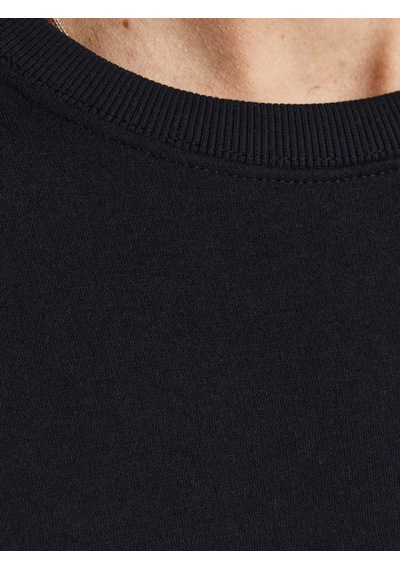 Jack & Jones Jack&Jones Bisiklet Yaka Siyah Erkek Sweatshirt 12208182 Siyah