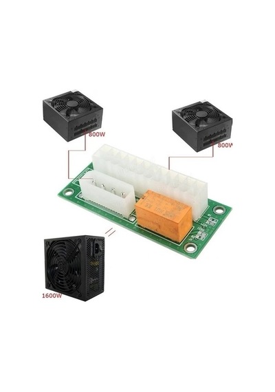 Atx Dual Psu Fan Çoklayıcı Kablosu 24 Pin 4326A Soğutucu Adaptör