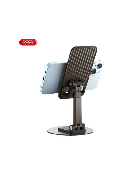 Ayarlanabilir Yükseklik Ve Açı Destekli 180 Derece Dönebilen Teleskopik Masaüstü Telefon Standı