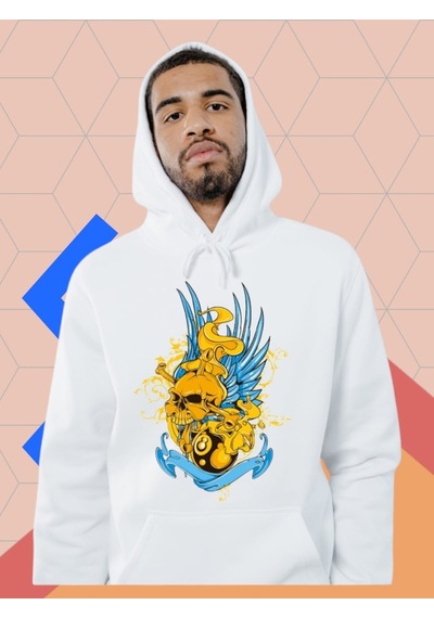 Panda Baskı Tekstil Sporcu Sweat Beyaz