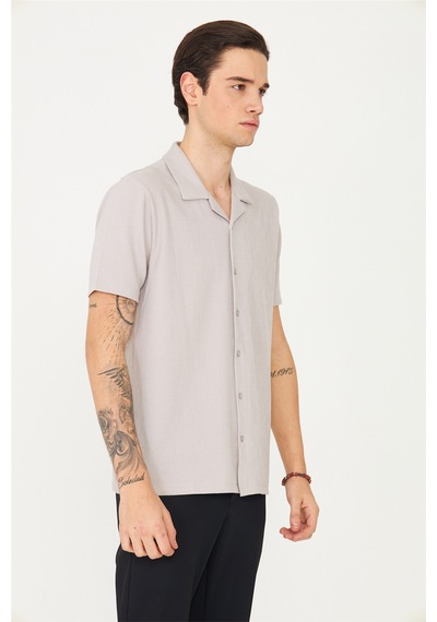 Gri Gömlek T-shirt Gri