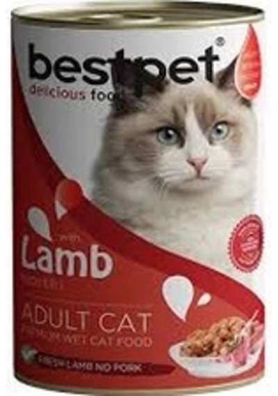 Bestpet Kuzu Etli 400 Gr Yetişkin Konserve Kedi Maması