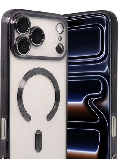 Apple, Uyumlu iPhone 17 Pro Max Kross Magneticsafe Kapak Siyah
