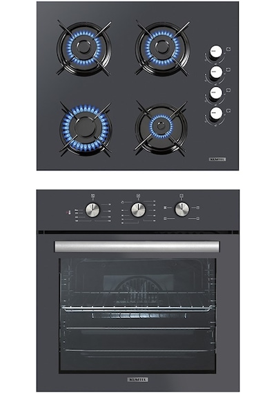 Kumtel KO-40TAHDF + B66-SF2(MT) Antrasit 4 Pro Ankastre Set