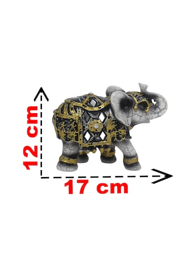 Lüks Ayna Ve Nakış İşlemeli Feng Shui Fil Heykeli Dekoratif Biblo 17 Cm. Yeni Yıl Ev & Ofis Hediyesi 76204269