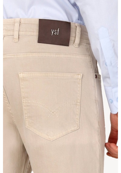 Erkek Taş Üsten Cepli Slim Fit Kanvas Pantolon