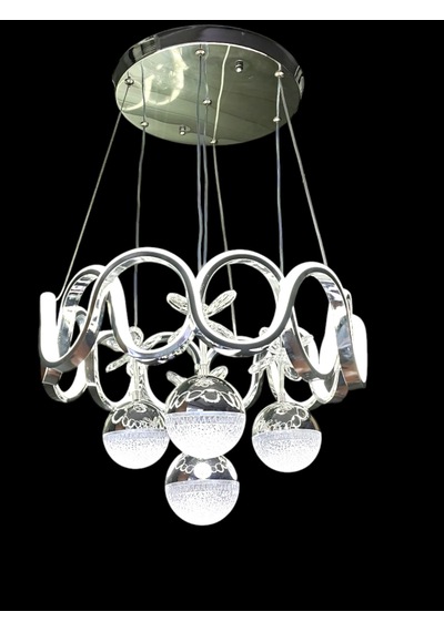 Ers Aydınlatma Totem Krom 3 Renk 4 Toplu Sarkıt Led Avize Çift Led Işık Performans Ürünüdür