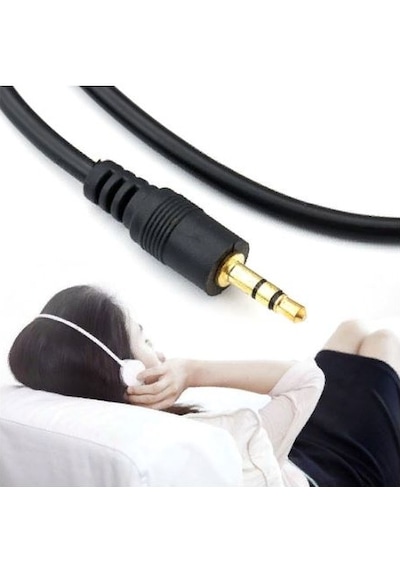 Kulaklık Uzatma Kablosu 3.5Mm Ses Dişi Erkek Altın Uç 1M Metre