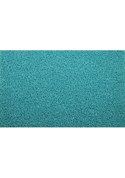 Colourmat Turkuaz Kaydırmaz Kaymaz Yolluk Karmaşık Halı Kıvırcık N11.99