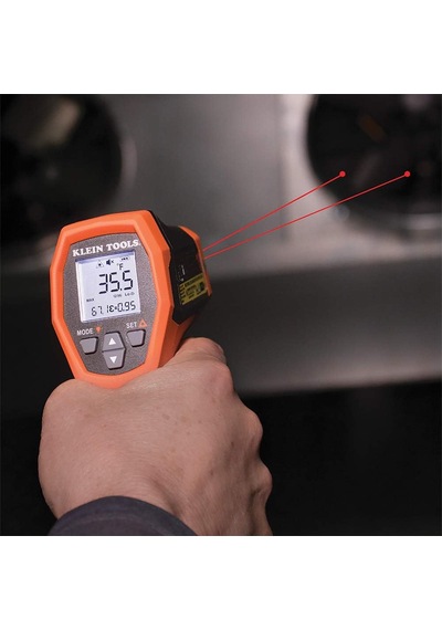Klein Tools Ir10 Kızılötesi Termometre, Dijital, Çift Hedef Lazerli, 20:1