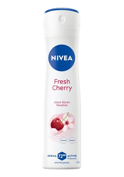 Nivea Kadın Sprey Deodorant Fresh Cherry 150 Ml - 4 Adet Tarı