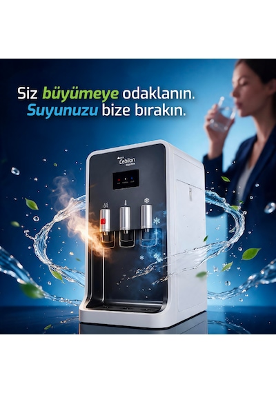 Aura Cebilon Sapphire Sıcak - Soğuk Arıtmalı Tezgah Üstü Su Sebili Su Arıtma Cihazı