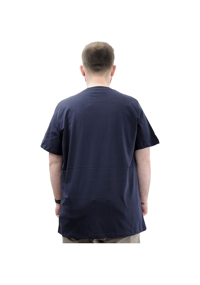 Mode Xl Büyük Beden Baskılı Erkek T-shirt Bisiklet Yaka Sımplıcıty U24046 Lacivert Lacivert
