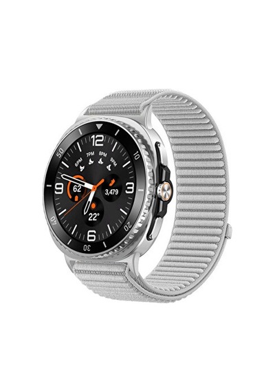 Samsung Galaxy Watch 8 40mm/watch 8 44mm/classic 46mm Uyumlu, Hasır Örgü Dokuma Cırtlı Spor Kordon