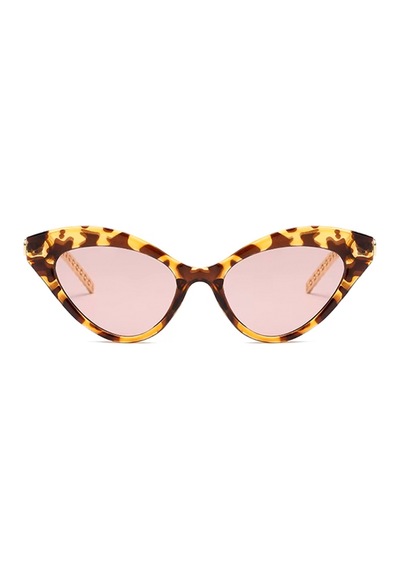 Leopar Zephir Vintage & Retro Güneş Gözlüğü Pembe
