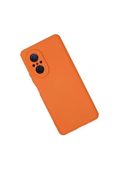 Newface Huawei Nova 9 Se Kılıf Nano İçi Kadife Silikon - Turuncu