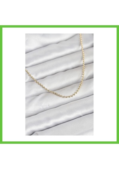 Bezos Cm 14k Gold Renk Top Zincirli Model 60 Cm Kadın Kolye Dmc
