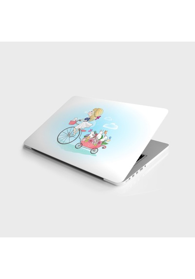 Laptop Sticker Bilgisayar Notebook Pc Kaplama Etiketi Tavşan Kız