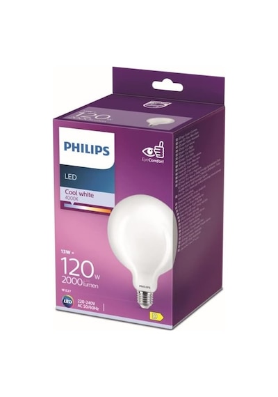 Philips Led Classic 120w G120 E27 4000k Gün Işığı Dim Edilmez Çok Renkli