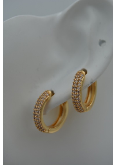 Stoneagejewellery Stoneage Zirkon Taşli Kilitli Küpe N11.88571 Çok Renkli