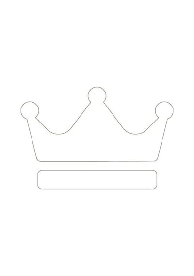 Beyaz Kral Tacı Sticker Yapıştırma