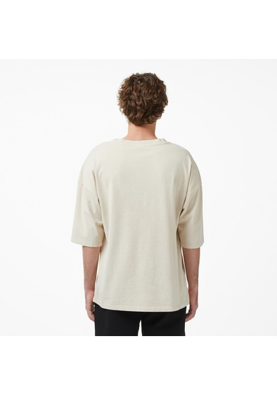 Unıted4 Oversize Fit Erkek Krem T-shirt Medı