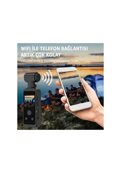 Magicool 4k Ultra Hd Aksiyon Kamerası 270 Geniş Açı Döner Klips Su Geçirmez Kılıf Wifi Kamera Çok Renkli