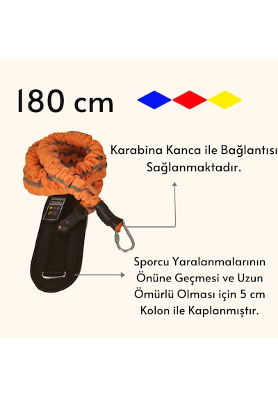 Haşado Duvara Kancalı Çift Bacak Kuvvet Direnç Lastik