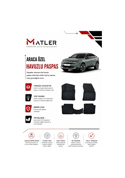 Citroen C4 Elektrikli 2026 Model 4d Ekstra Havuzlu Paspas