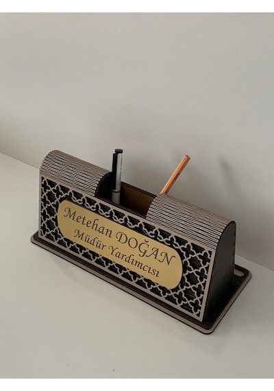 Ahşap Masaüstü İsimlik Çok Renkli 67