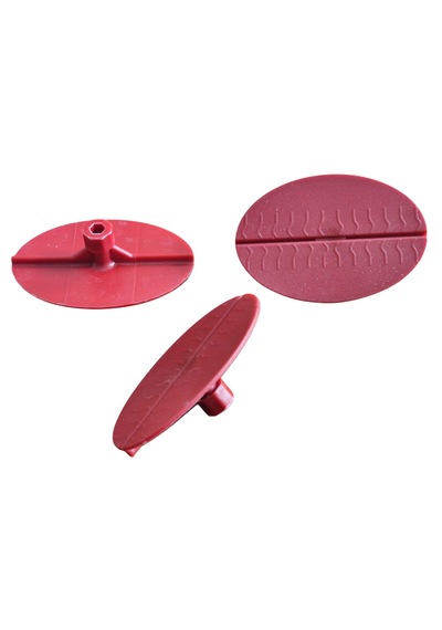 Boyasız Göçük Düzeltme Plastiği Kırmızı Elips 75-50mm 10 Adet