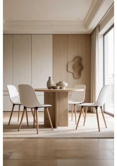 Harmony Sora Oval Masa 90x75x90 Cm Cadiz Sadece Masa - Modern Tasarım Kahverengi