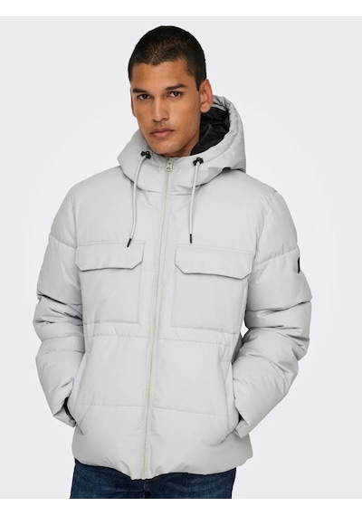 Only & Sons Onselıjah Pckt. Hood Jacket Otw Noos A.gri 22029661 Cok Renklı