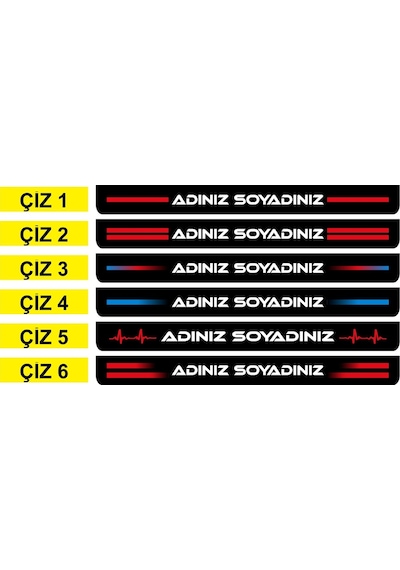 Kişiye Özel İsimli Motosiklet Plakalık 1 Adet