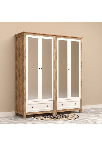 Afşin 4 Kapılı Gardrop Mdf Sis Gri Afşin 4 Kapılı Gardrop Mdf Sis Gri
