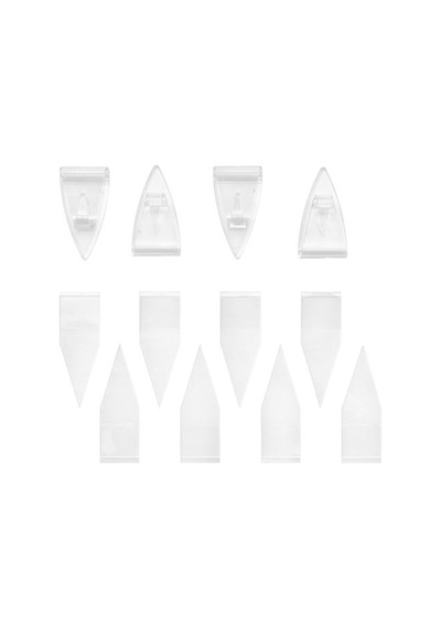 Ikea Näsbjörn Yapışkanlı Kanca, Şeffaf, 4 Kanca & 8 Bant