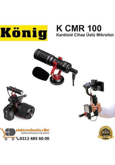König K Cmr 100 Kardioid Cihaz Üstü Mikrofon