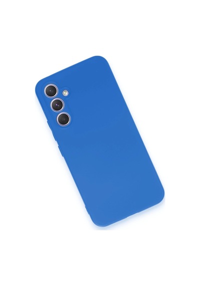 Muratech Newface Samsung Galaxy Uyumlu  A54 5g Kılıf First Silikon - Mavi