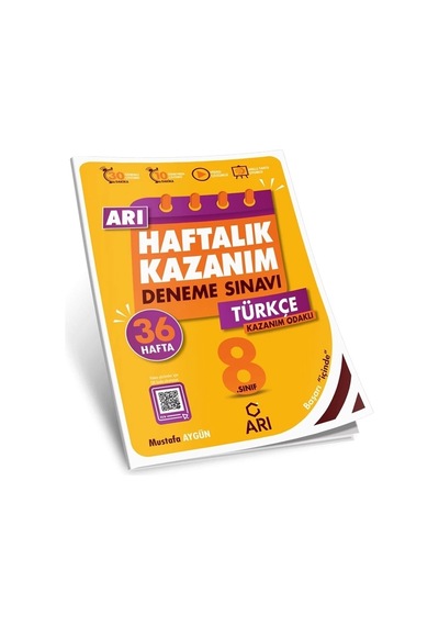 Arı 8. Sınıf Türkçe Haftalık Kazanım Denemeleri