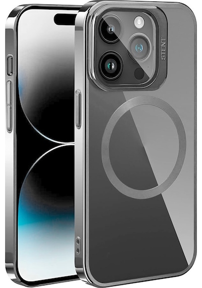 Apple Uyumlu  iPhone 15 Pro Kılıf Magsafe Wireless Şarj Özellikli Standlı Klon Kapak Kılıf