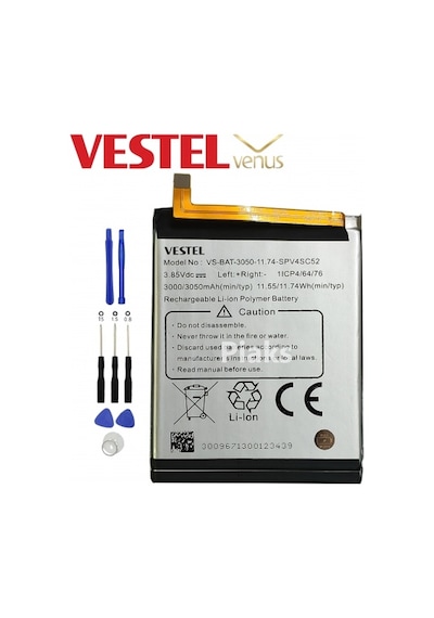 Vestel Uyumlu Venüs Z10 Pil Batarya ve Tamir Seti Vs-Bat-3050