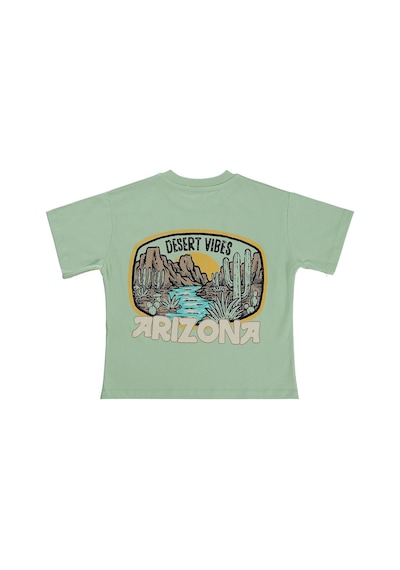Civil Boys Desert Vibes 6-9 Yaş Tişört - Yeşil Soft Yeşil
