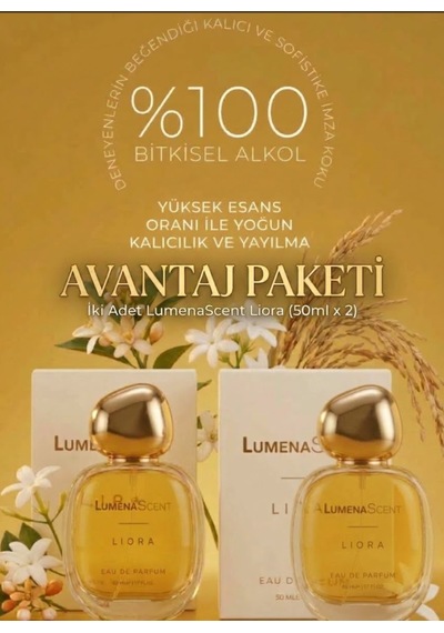 Lumenascent Liora Çiçeksi Edp Kalıcı Kadın Parfümü 50 Ml 2'li Set Floral Edp Lmn-50-set2